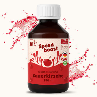 Speedboost Sauerkirsche – Zuckerfreies Getränkekonzentrat