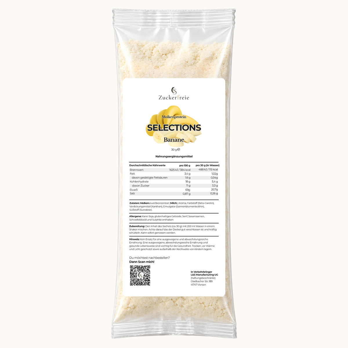 Selections Molkenprotein – Banane | 30 g