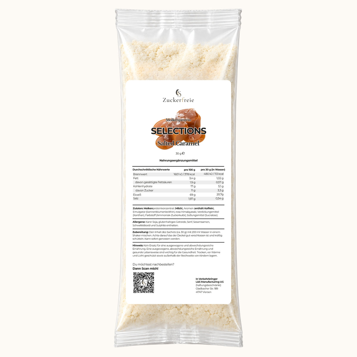 Selections Molkenprotein – Salted Caramel | 30 g