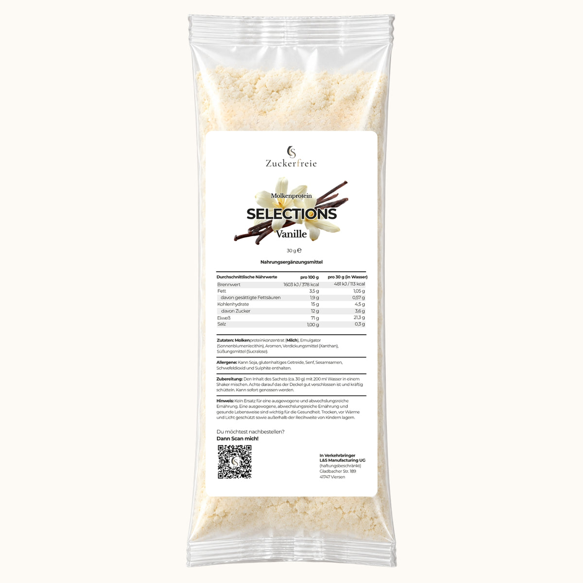Selections Molkenprotein – Vanille | 30 g